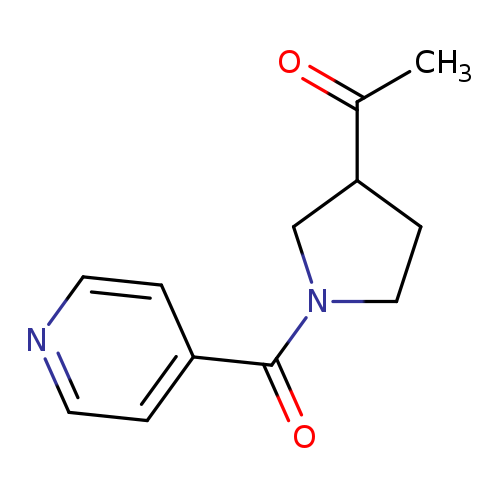 1-[1-(pyridine-4-carbonyl)pyrrolidin-3-yl]ethan-1-one