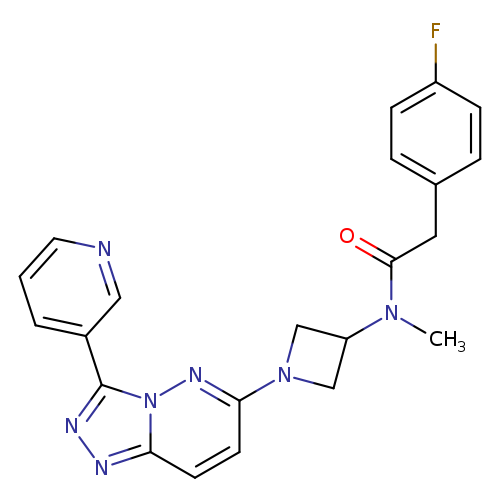 2-(4-fluorophenyl)-N-methyl-N-{1-[3-(pyridin-3-yl)-[1,2,4]triazolo[4,3-b]pyridazin-6-yl]azetidin-3-yl}acetamide