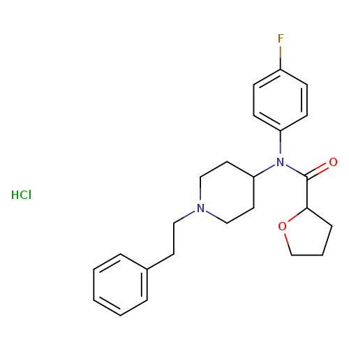N-(4-fluorophenyl)-N-(1-phenethylpiperidin-4-yl)tetrahydrofuran-2-carboxamide,monohydrochloride