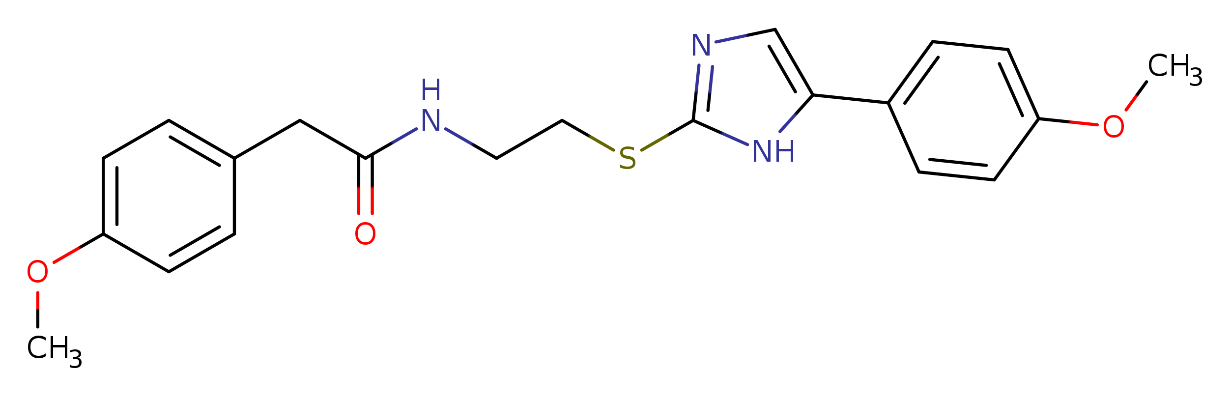 2-(4-methoxyphenyl)-N-(2-{[5-(4-methoxyphenyl)-1H-imidazol-2-yl]sulfanyl}ethyl)acetamide