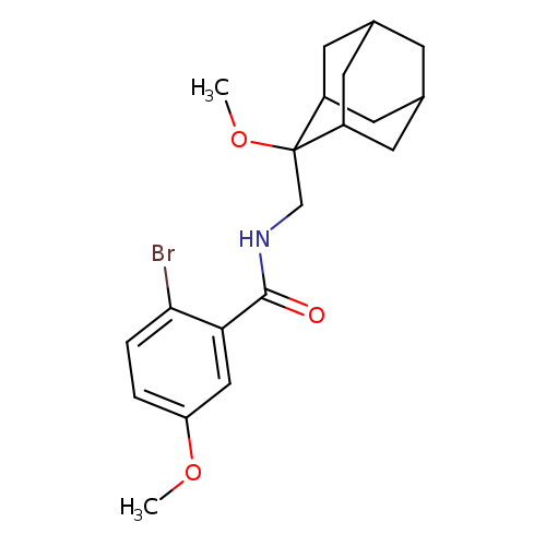 2-bromo-5-methoxy-N-[(2-methoxyadamantan-2-yl)methyl]benzamide