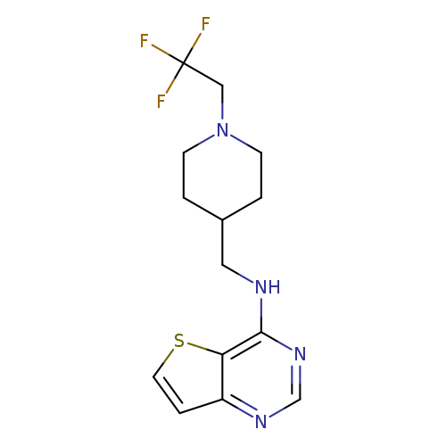 N-{[1-(2,2,2-trifluoroethyl)piperidin-4-yl]methyl}thieno[3,2-d]pyrimidin-4-amine