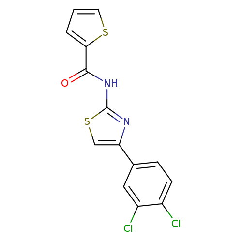 N-[4-(3,4-dichlorophenyl)-1,3-thiazol-2-yl]thiophene-2-carboxamide