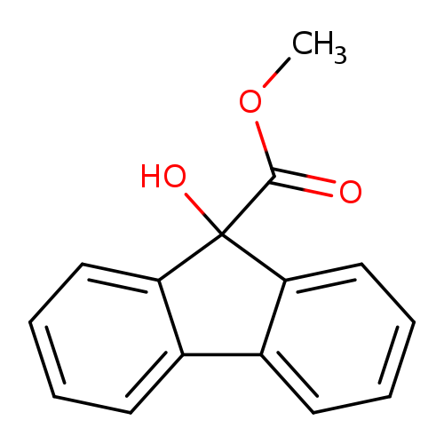 9H-Fluorene-9-carboxylic acid, 9-hydroxy-, methyl ester