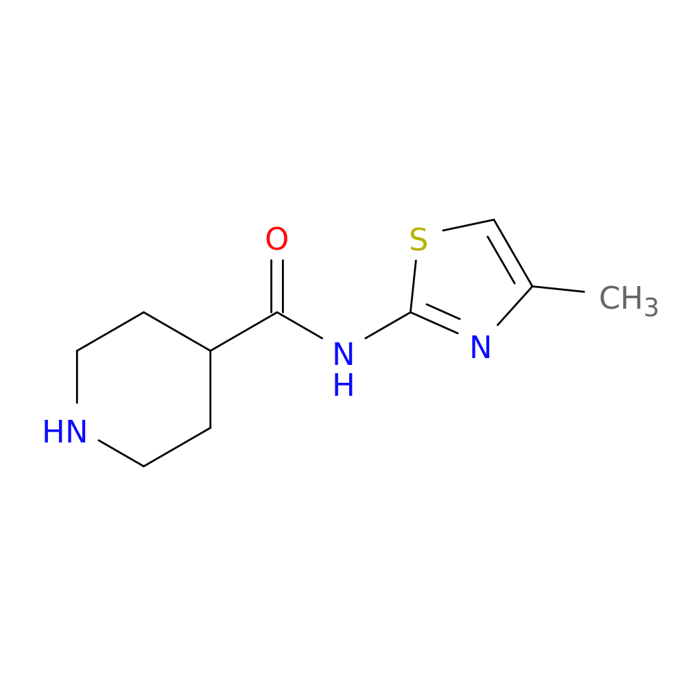 N-(4-methyl-1,3-thiazol-2-yl)piperidine-4-carboxamide
