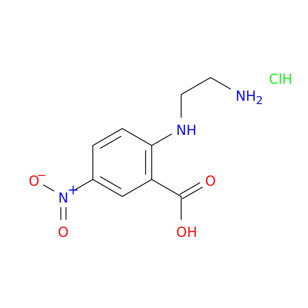 2-[(2-aminoethyl)amino]-5-nitrobenzoic acid hydrochloride
