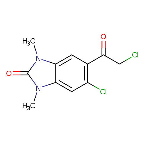 5-Chloro-6-(chloroacetyl)-1,3-dimethyl-1,3-dihydro-2h-benzimidazol-2-one