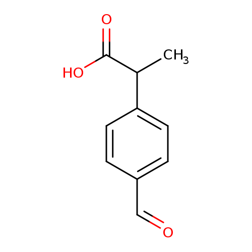 Benzeneacetic acid,4-formyl-a-methyl-