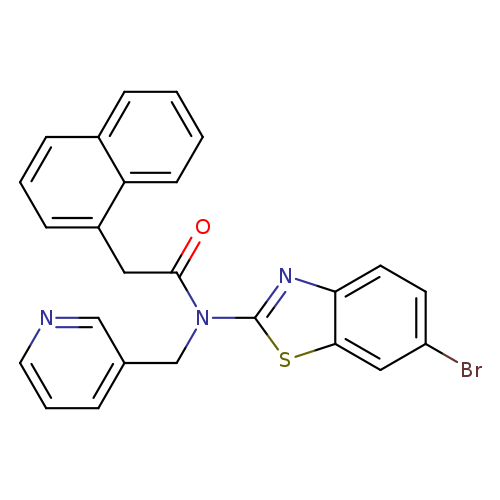N-(6-bromo-1,3-benzothiazol-2-yl)-2-(naphthalen-1-yl)-N-[(pyridin-3-yl)methyl]acetamide