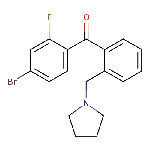 4-Bromo-2-fluoro-2'-pyrrolidinomethyl benzophenone