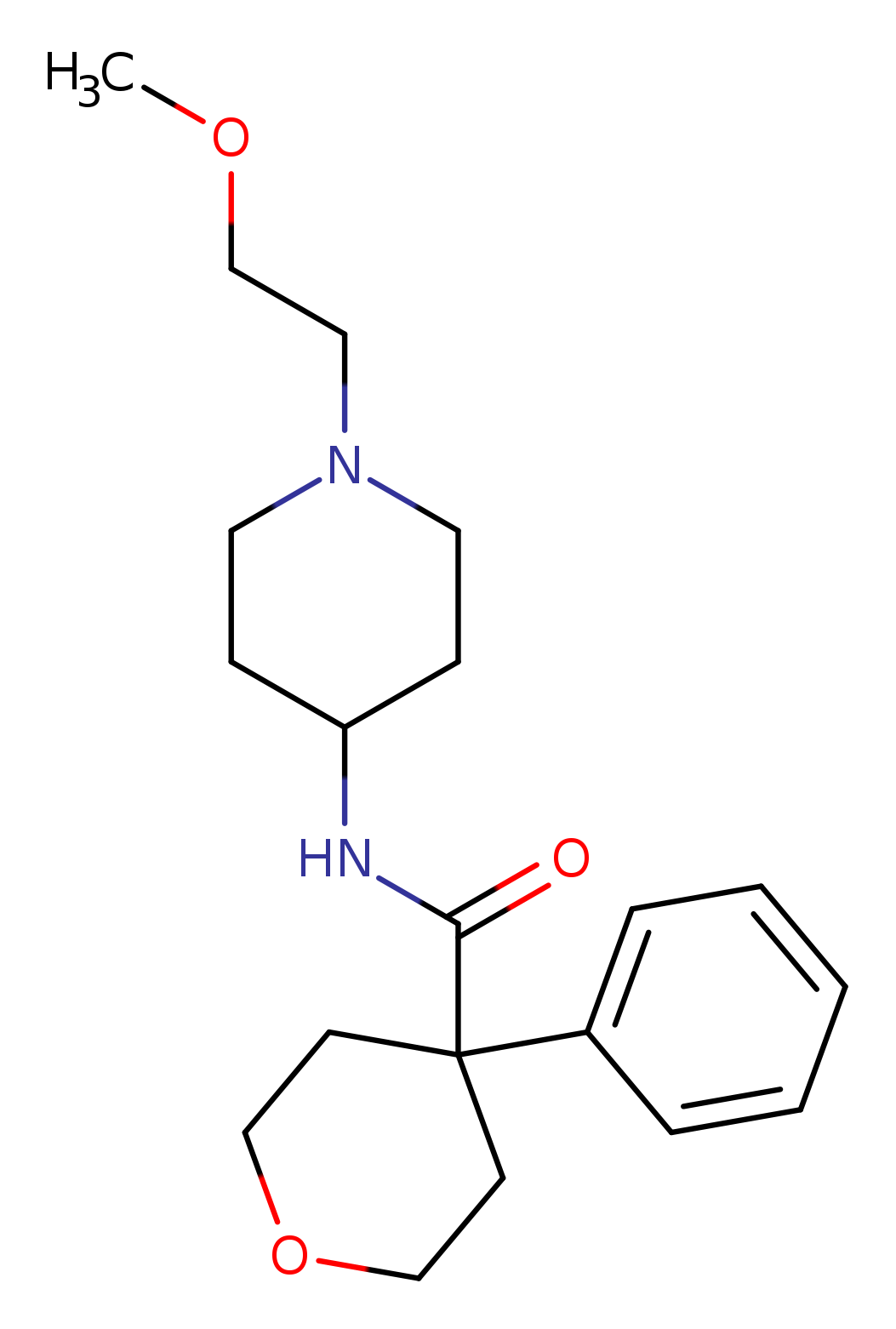 N-[1-(2-methoxyethyl)piperidin-4-yl]-4-phenyloxane-4-carboxamide