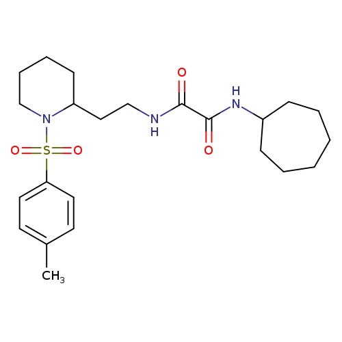 N'-cycloheptyl-N-{2-[1-(4-methylbenzenesulfonyl)piperidin-2-yl]ethyl}ethanediamide