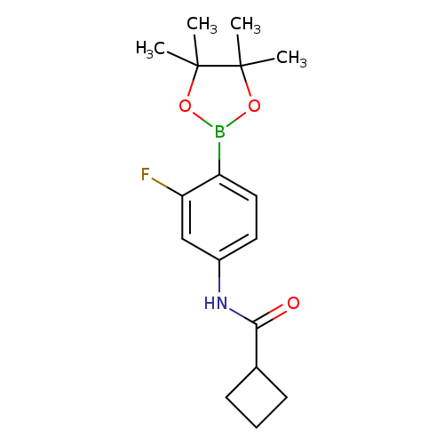 N-[3-fluoro-4-(tetramethyl-1,3,2-dioxaborolan-2-yl)phenyl]cyclobutanecarboxamide