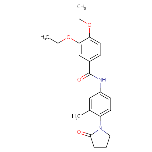 3,4-diethoxy-N-[3-methyl-4-(2-oxopyrrolidin-1-yl)phenyl]benzamide