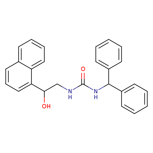 1-(diphenylmethyl)-3-[2-hydroxy-2-(naphthalen-1-yl)ethyl]urea