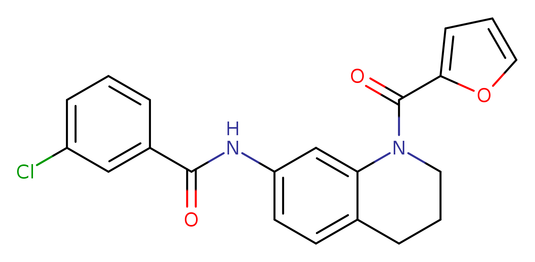 3-chloro-N-[1-(furan-2-carbonyl)-1,2,3,4-tetrahydroquinolin-7-yl]benzamide