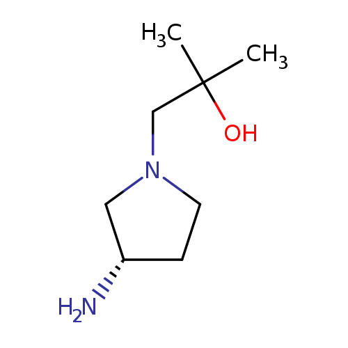 1-[(3S)-3-aminopyrrolidin-1-yl]-2-methylpropan-2-ol