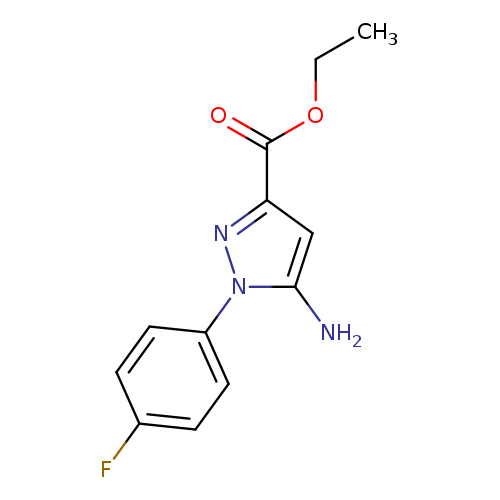 1H-Pyrazole-3-carboxylic acid, 5-amino-1-(4-fluorophenyl)-, ethyl ester