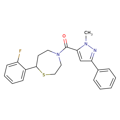 7-(2-fluorophenyl)-4-(1-methyl-3-phenyl-1H-pyrazole-5-carbonyl)-1,4-thiazepane
