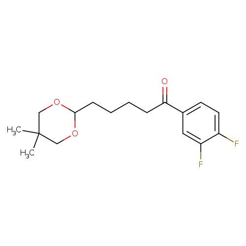 3',4'-Difluoro-5-(5,5-dimethyl-1,3-dioxan-2-yl)valerophenone