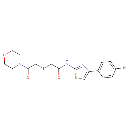 N-[4-(4-bromophenyl)-1,3-thiazol-2-yl]-2-{[2-(morpholin-4-yl)-2-oxoethyl]sulfanyl}acetamide
