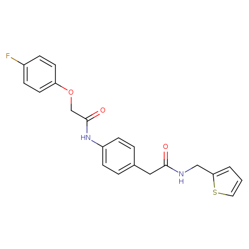 2-(4-fluorophenoxy)-N-[4-({[(thiophen-2-yl)methyl]carbamoyl}methyl)phenyl]acetamide