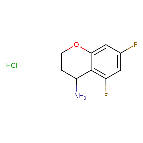 2H-1-Benzopyran-4-amine, 5,7-difluoro-3,4-dihydro-, hydrochloride (1:1)