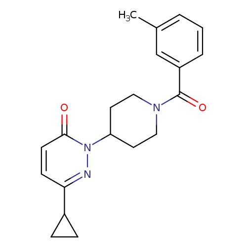 6-cyclopropyl-2-[1-(3-methylbenzoyl)piperidin-4-yl]-2,3-dihydropyridazin-3-one