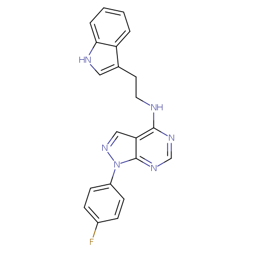 1-(4-fluorophenyl)-N-[2-(1H-indol-3-yl)ethyl]-1H-pyrazolo[3,4-d]pyrimidin-4-amine