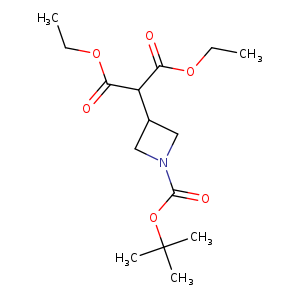 Propanedioic acid, 2-[1-[(1,1-dimethylethoxy)carbonyl]-3-azetidinyl]-, 1,3-diethyl ester
