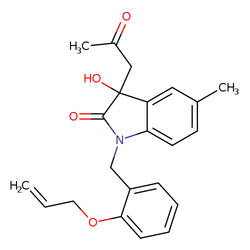 3-hydroxy-5-methyl-3-(2-oxopropyl)-1-{[2-(prop-2-en-1-yloxy)phenyl]methyl}-2,3-dihydro-1H-indol-2-one