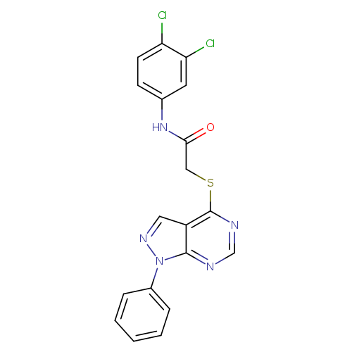 N-(3,4-dichlorophenyl)-2-({1-phenyl-1H-pyrazolo[3,4-d]pyrimidin-4-yl}sulfanyl)acetamide