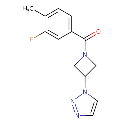 1-[1-(3-fluoro-4-methylbenzoyl)azetidin-3-yl]-1H-1,2,3-triazole