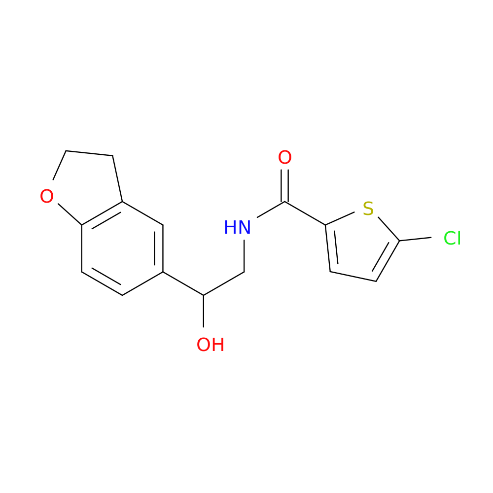 5-chloro-N-[2-(2,3-dihydro-1-benzofuran-5-yl)-2-hydroxyethyl]thiophene-2-carboxamide