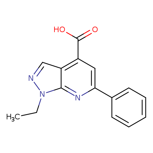 1-Ethyl-6-phenyl-1h-pyrazolo[3,4-b]pyridine-4-carboxylic acid