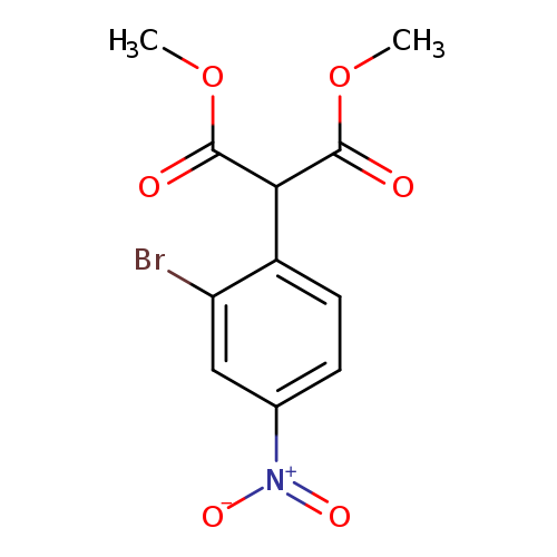 1,3-dimethyl 2-(2-bromo-4-nitrophenyl)propanedioate