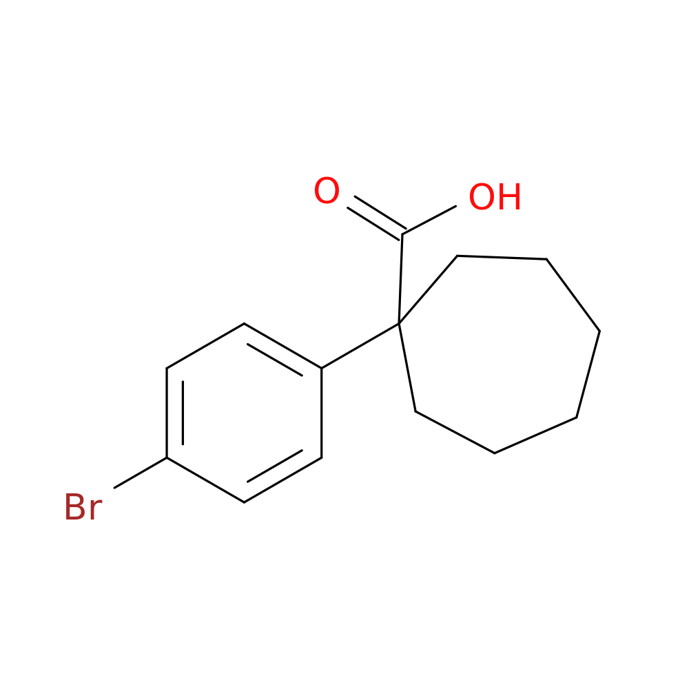 1-(4-bromophenyl)cycloheptane-1-carboxylic acid
