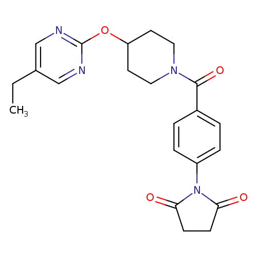 1-(4-{4-[(5-ethylpyrimidin-2-yl)oxy]piperidine-1-carbonyl}phenyl)pyrrolidine-2,5-dione