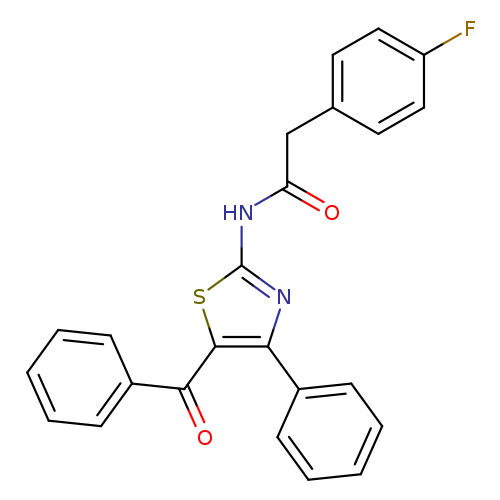 N-(5-benzoyl-4-phenyl-1,3-thiazol-2-yl)-2-(4-fluorophenyl)acetamide