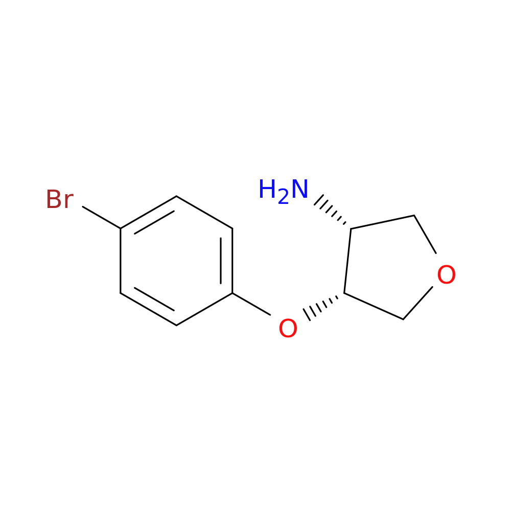 cis-4-(4-bromophenoxy)tetrahydrofuran-3-amine