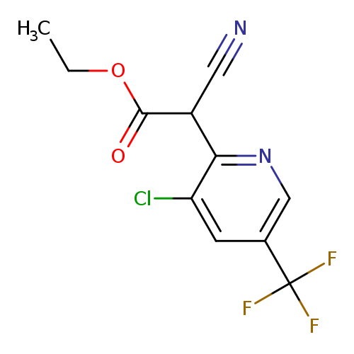 Ethyl 2-[3-chloro-5-(trifluoromethyl)pyridin-2-yl]-2-cyanoacetate