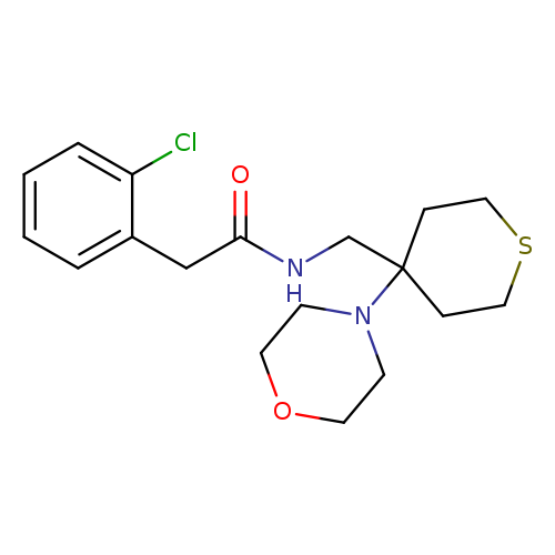 2-(2-chlorophenyl)-N-{[4-(morpholin-4-yl)thian-4-yl]methyl}acetamide