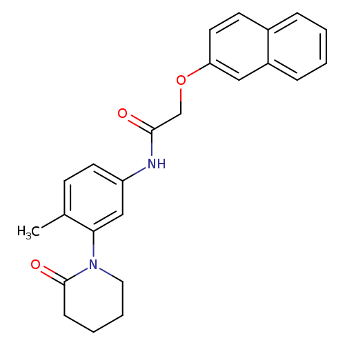 N-[4-methyl-3-(2-oxopiperidin-1-yl)phenyl]-2-(naphthalen-2-yloxy)acetamide