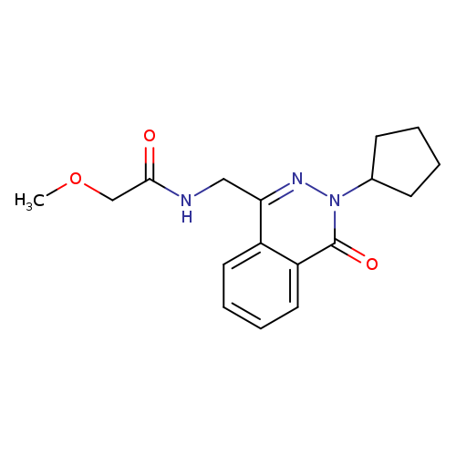 N-[(3-cyclopentyl-4-oxo-3,4-dihydrophthalazin-1-yl)methyl]-2-methoxyacetamide