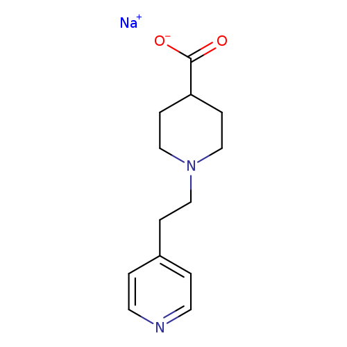 Sodium 1-(2-pyridin-4-ylethyl)piperidine-4-carboxylate