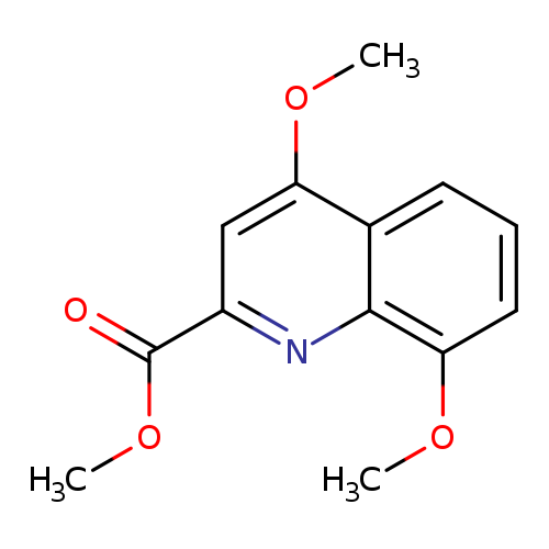 2-Quinolinecarboxylic acid, 4,8-dimethoxy-, methyl ester