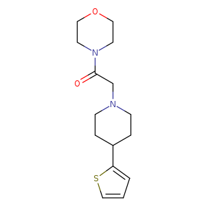 1-(morpholin-4-yl)-2-[4-(thiophen-2-yl)piperidin-1-yl]ethan-1-one