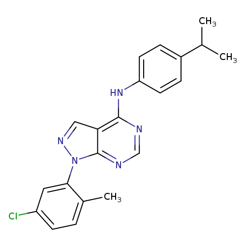 1-(5-chloro-2-methylphenyl)-N-[4-(propan-2-yl)phenyl]-1H-pyrazolo[3,4-d]pyrimidin-4-amine