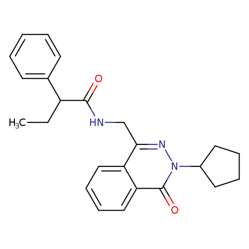 N-[(3-cyclopentyl-4-oxo-3,4-dihydrophthalazin-1-yl)methyl]-2-phenylbutanamide