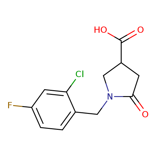 1-(2-Chloro-4-fluorobenzyl)-5-oxopyrrolidine-3-carboxylic acid